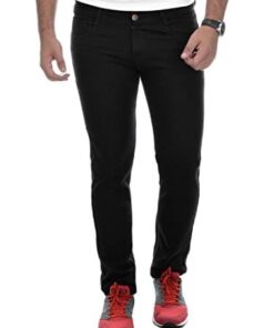 Ben Martin Men's Regular Fit Jeans (ABMWJJ-27-BLK32_Black_32)