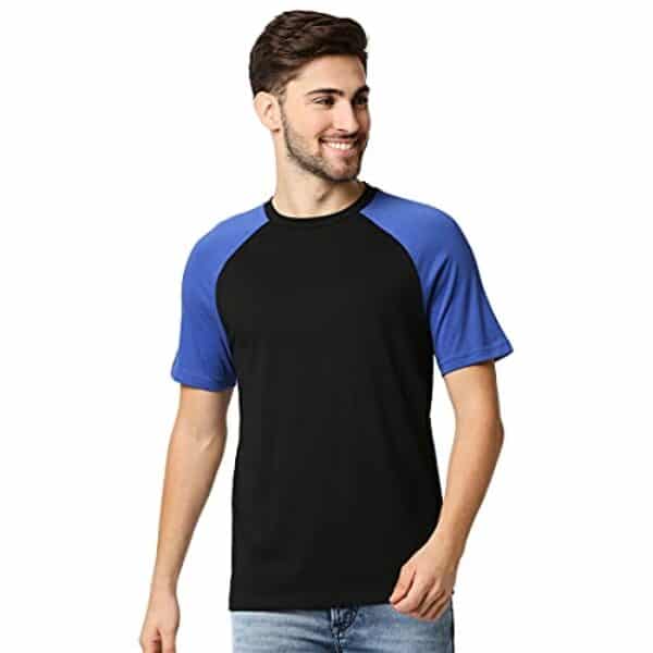 Bewakoof Men's Plain Basic Raglan T-Shirt