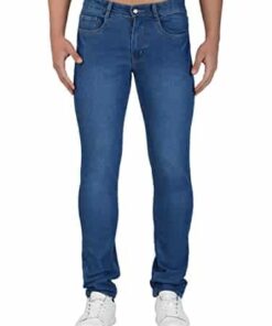 Blueurban Men Slim Blue Faded Jeans (30)