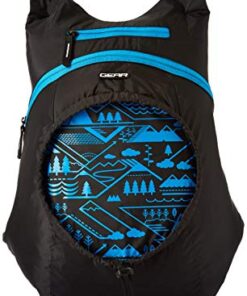 Gear CarryOn 16L Foldable Water Resistant School Bag//Backpack/College Bag for Men/Women - Blue Black