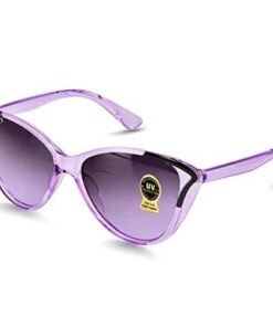 PIRASO UV Protected Purple Cat Eye Sunglasses For Women Girls